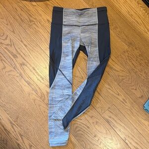 Lululemon Grey and Black Athletic Leggings